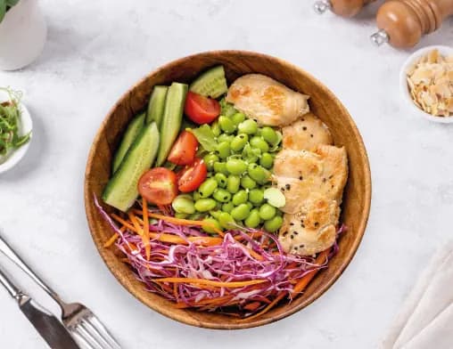 Chicken Poke Bowl at LOOP Café