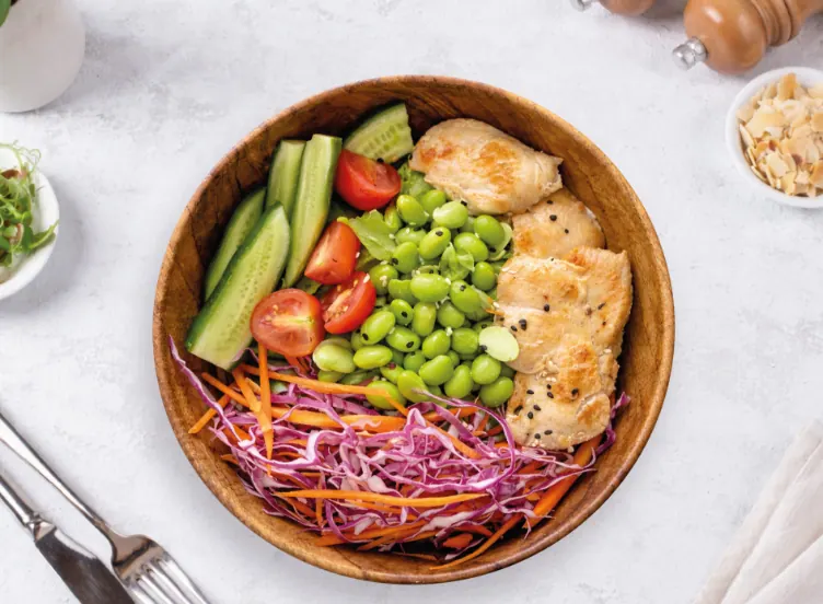 Chicken Poke Bowl at LOOP Café Pererenan, Bali