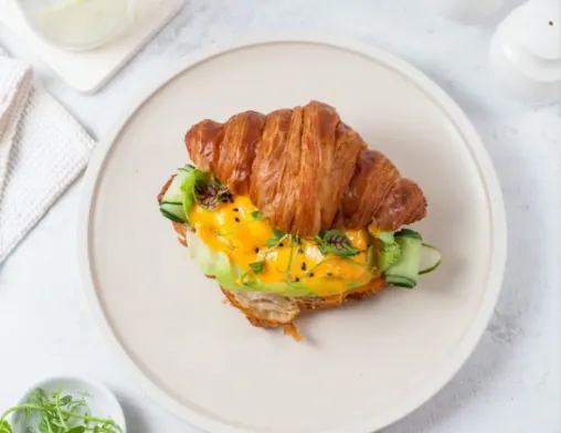 Croissant Royale  Bennedict at LOOP Café