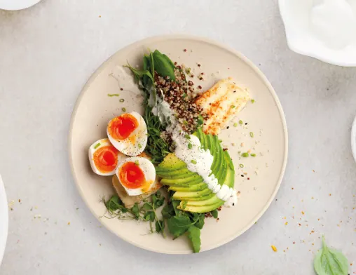 Halloumi Vitality Plate at LOOP Café Pererenan