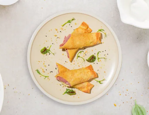 Ham & Cheese Crepes at LOOP Café