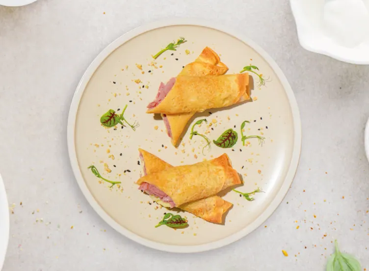 Ham & Cheese Crepes at LOOP Café Pererenan, Bali
