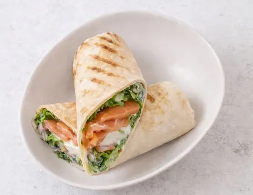 Omega Salmon Wrap at LOOP Café