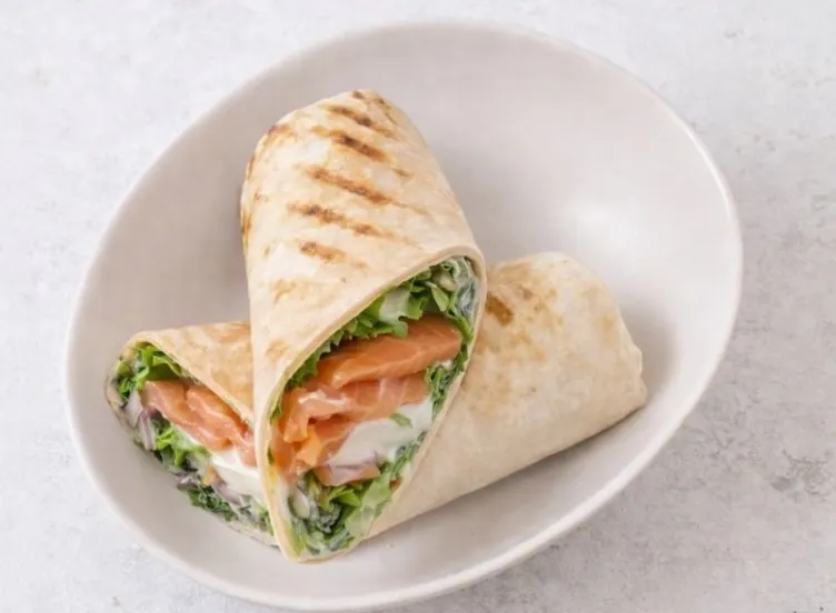 Omega Salmon Wrap at LOOP Café Pererenan, Bali