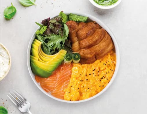 Salmon Energy Bowl at LOOP Café Pererenan