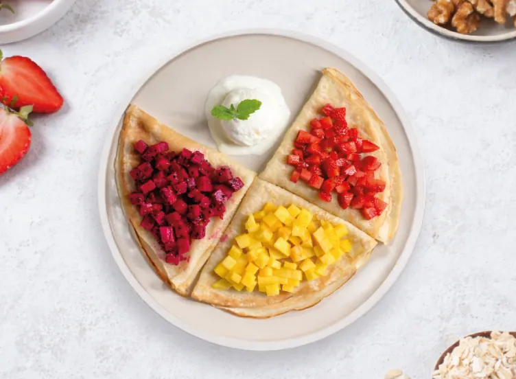 Crepes With Ice Cream & Fruit at LOOP Café Pererenan, Bali