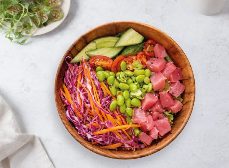 Tuna Poke Bowl at LOOP Café Pererenan, Bali