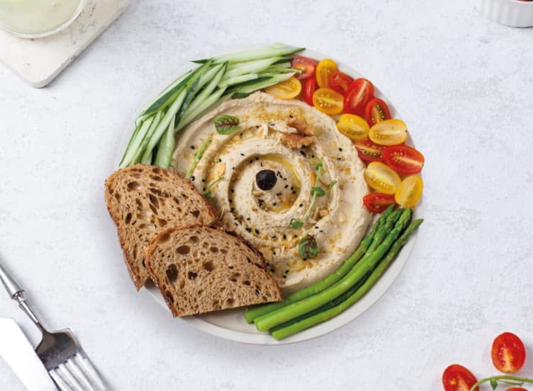 Garden Glow Hummus Plate at LOOP Café Pererenan, Bali