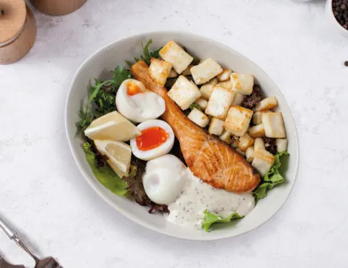 Protein Salmon Bowl at LOOP Café